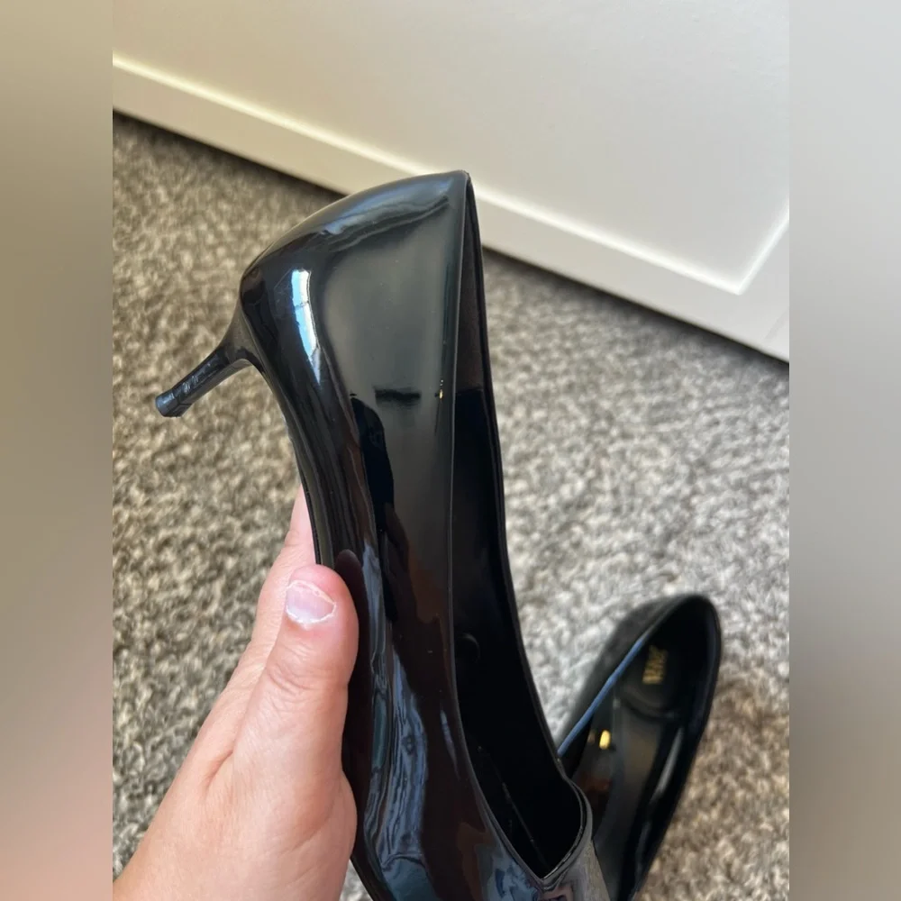 Zara Women’s Black Patent Pumps‎ Heels Size EU 39